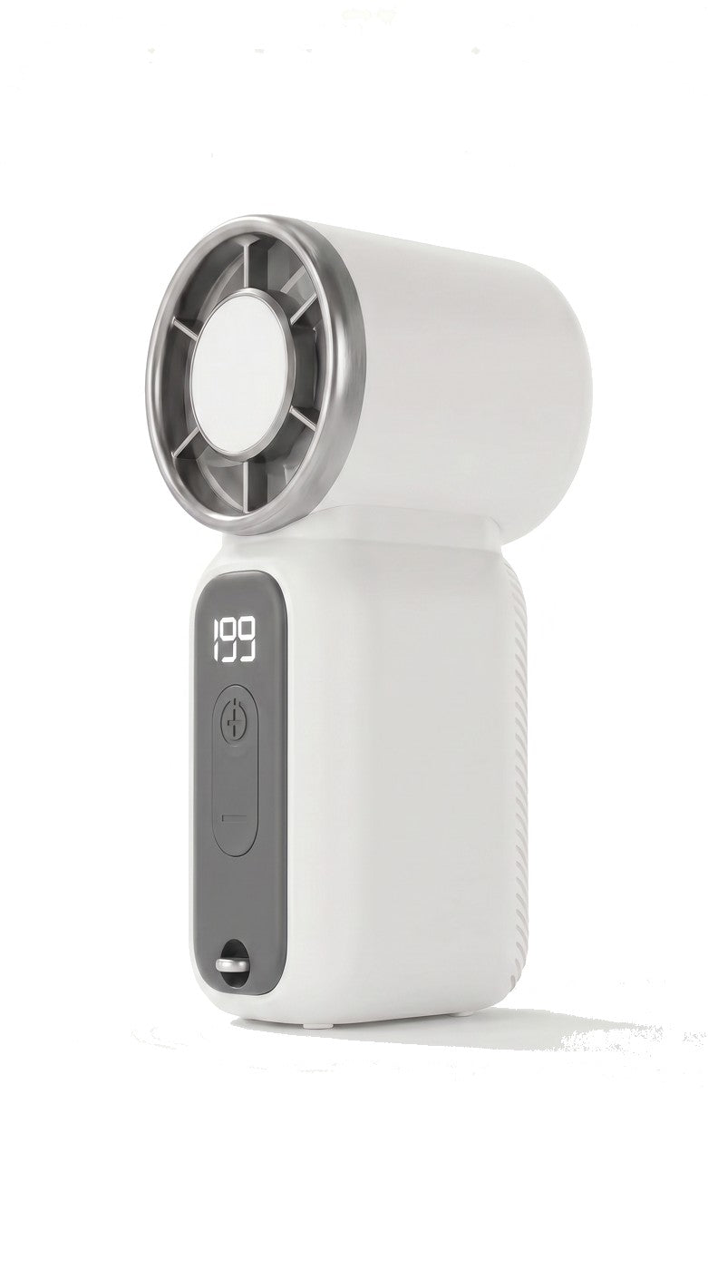 Mini Ventilateur Écran Digital — Blanc