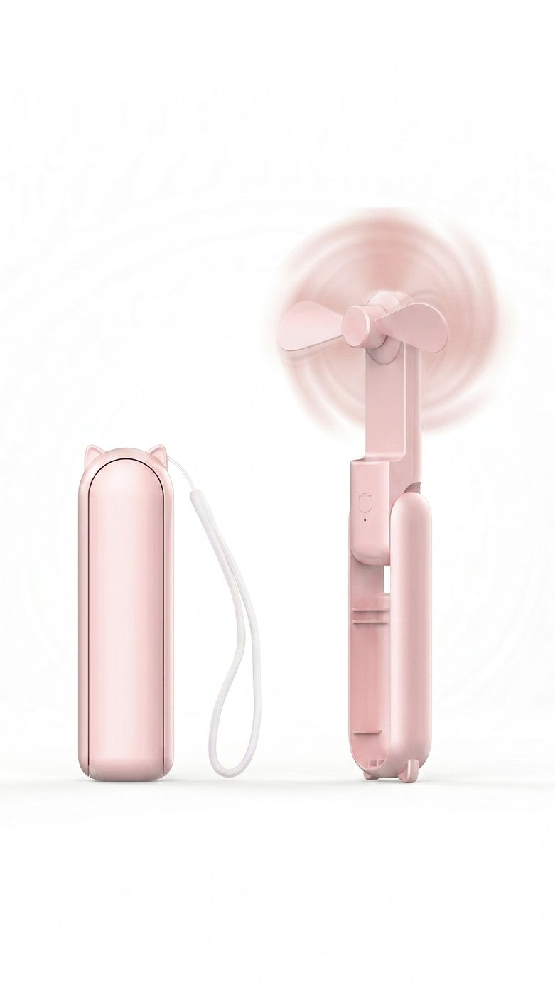 Ventilateur de Poche Pliable — Rose