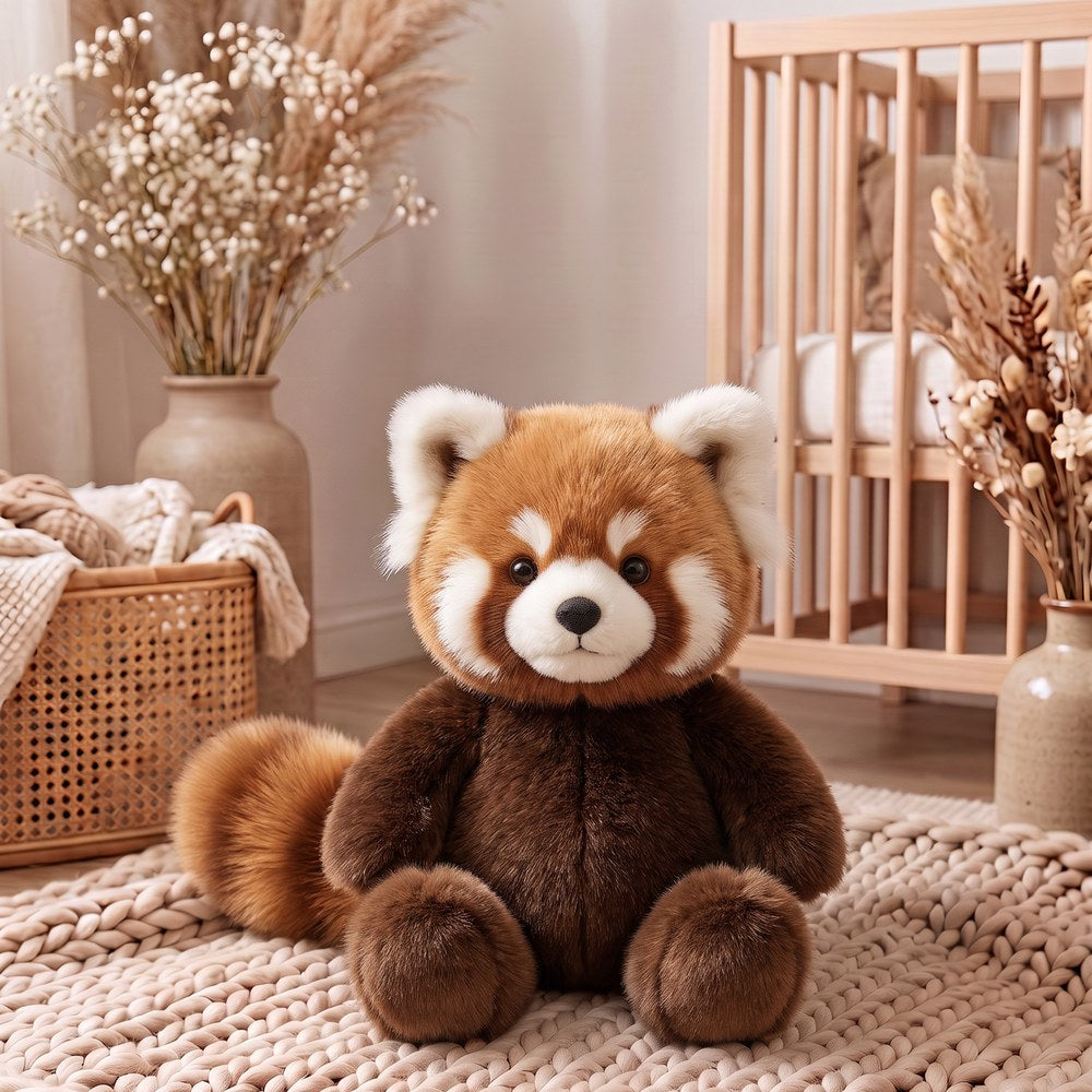 Gaston 🐾 — Peluche Panda Roux à Adopter